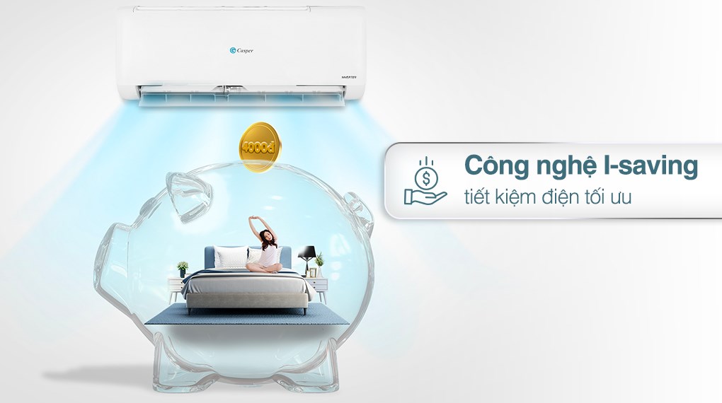 Tiết kiệm điện vượt trội với điều hòa Casper TC-09IS35 9000BTU