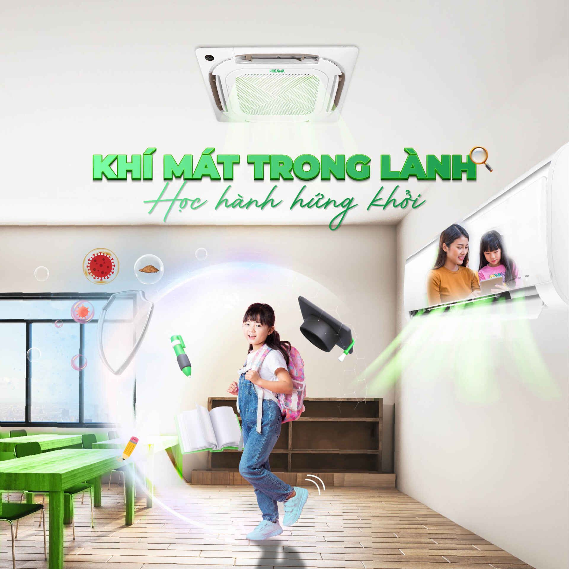 Ưu điểm của điều hòa âm trần Hikawa