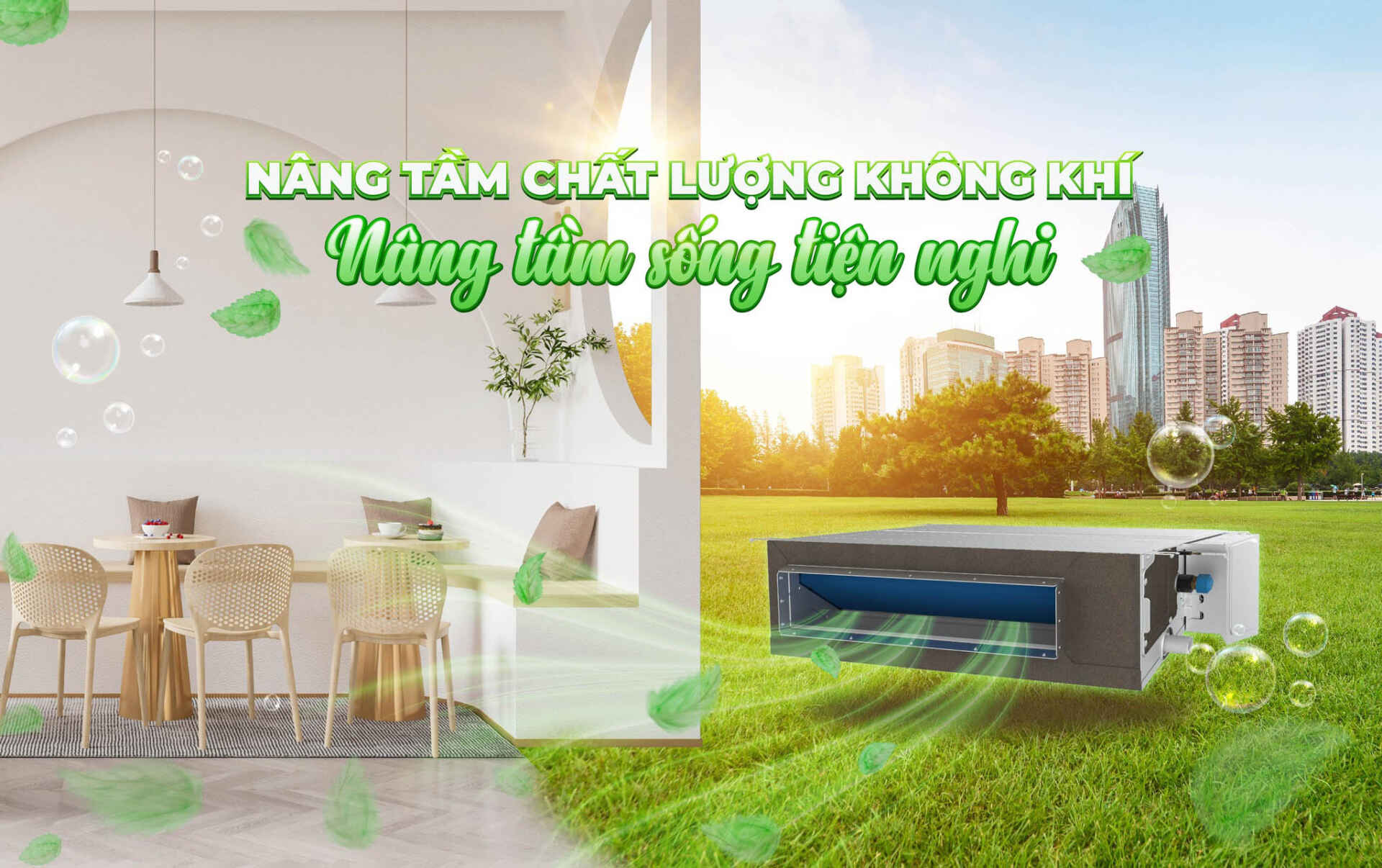 Điều hòa ống gió Hikawa HI-DC25AT/HO-DC25AT thiết kế nhỏ gọn, tiết kiệm không gian