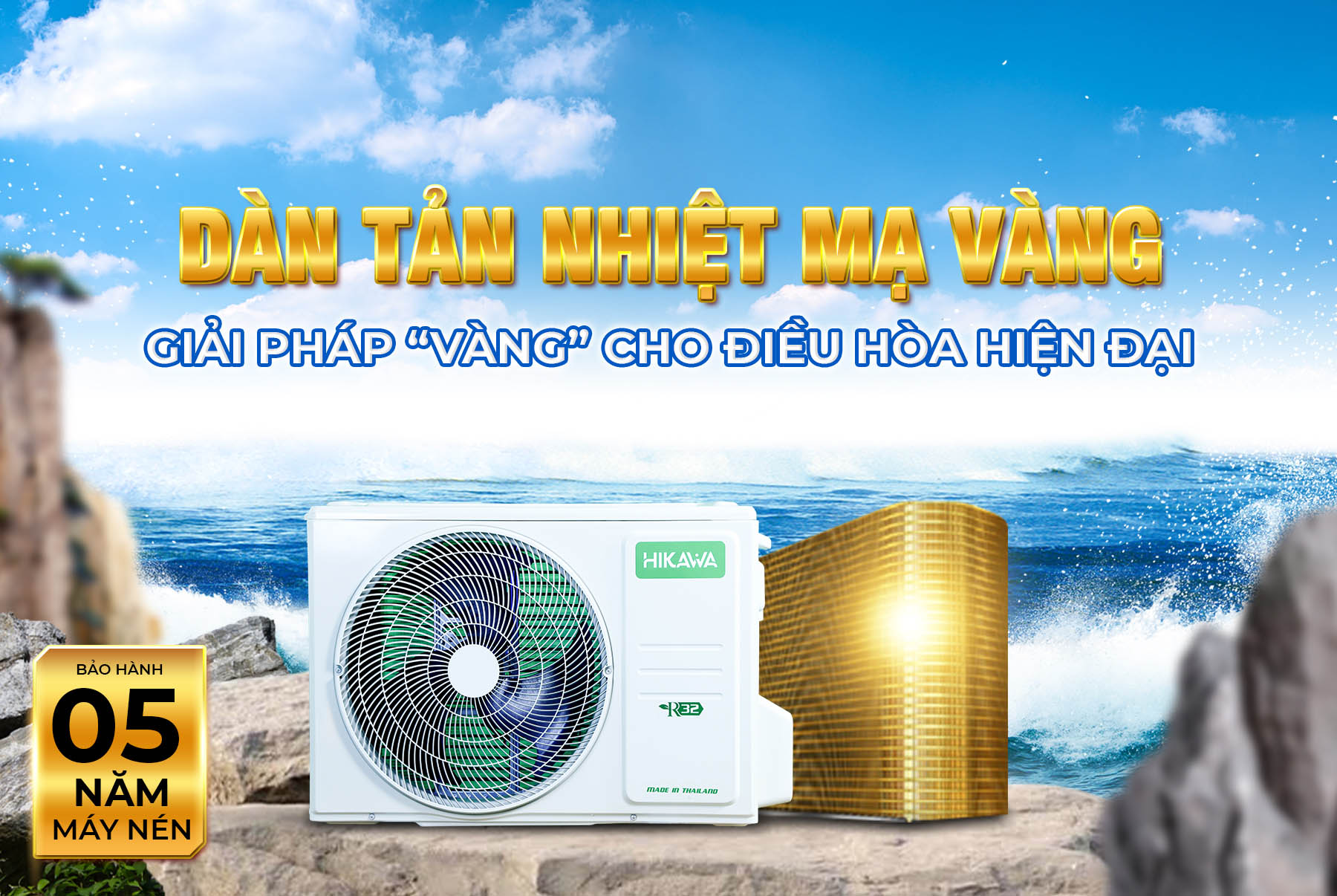 Điều hòa tủ đứng Hikawa HI-FC30MT/HO-FC30MT hoạt động êm ái, độ bền cao