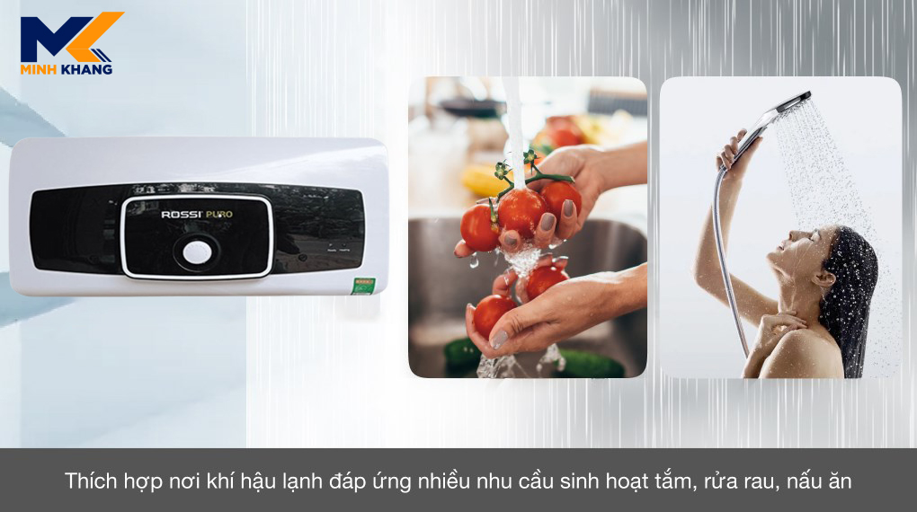 Bình nóng lạnh Rossi RPO30SL 30 lít đáp ứng đa dạng nhu cầu sử dụng