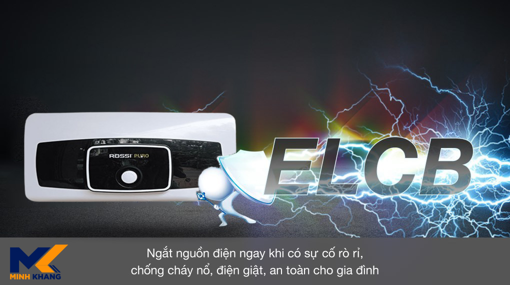 Bình nóng lạnh Rossi RPO30SL an toàn khi sử dụng 