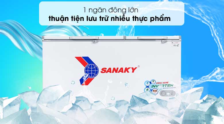 Tổng quan về thiết kế của tủ đông Sanaky VH-6699HY3 530 lít