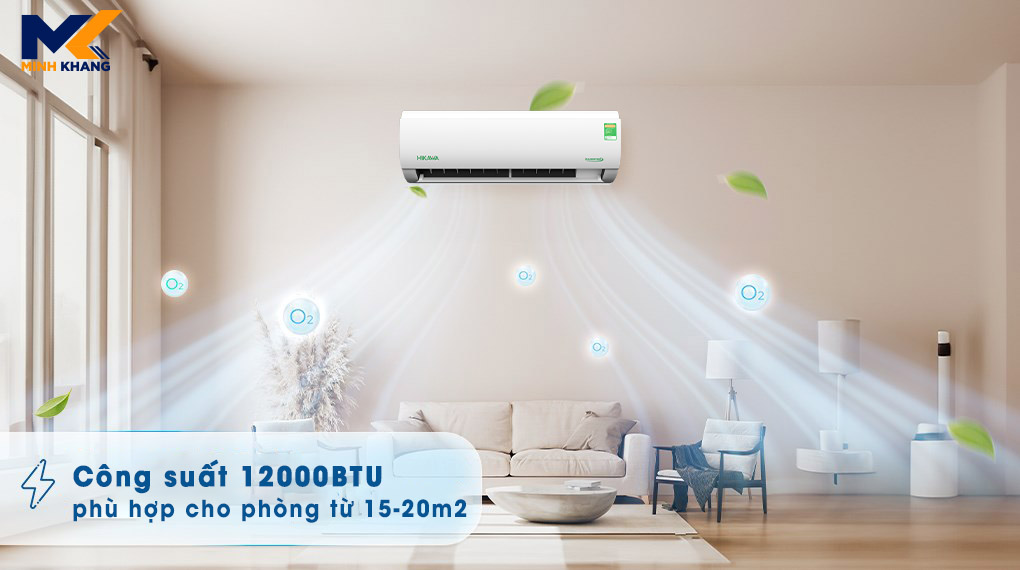 Điều hòa Hikawa HI-VC15A/K-VC15A 1 chiều phù hợp cho phòng nào?