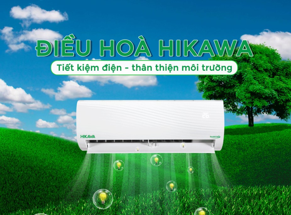 Tiết kiệm điện năng hiệu quả với điều hòa Hikawa HI-VH15A/K-VH15A 2 chiều