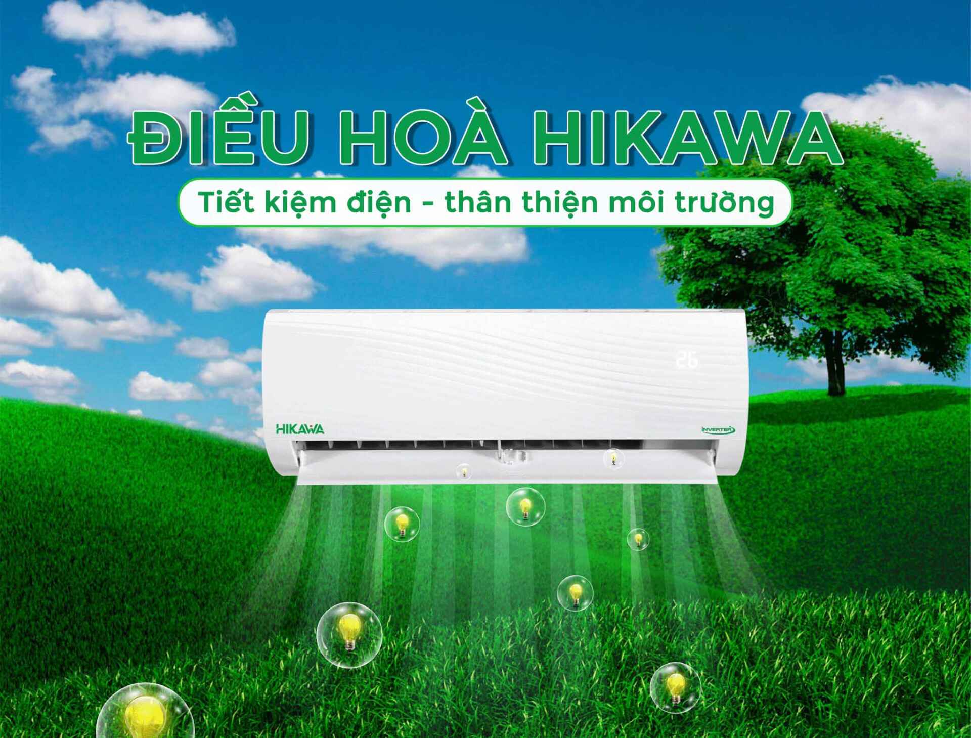 Công nghệ Inverter tiết kiệm điện của điều hòa Hikawa HI-VH15A/K-VH15A 2 chiều