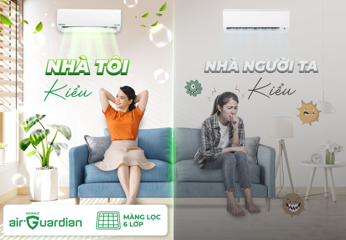Điều hòa Hikawa 2 chiều HI-VH20A/K-VH20A mang đến không gian sống trong lành, an toàn cho sức khỏe