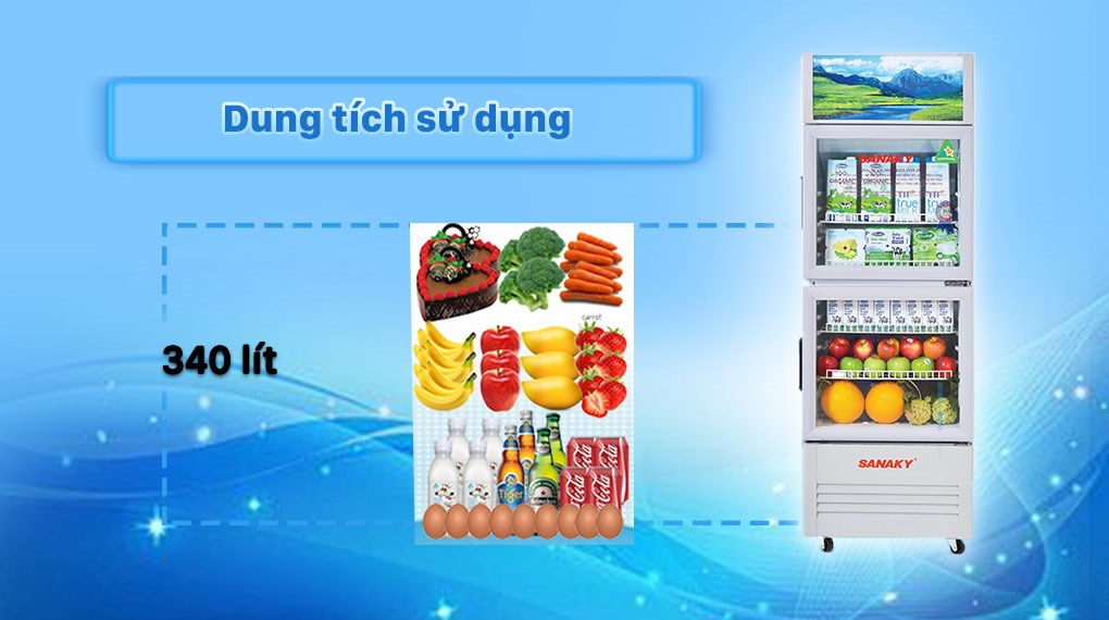 Tủ Mát Sanaky 340 Lít VH-408WL