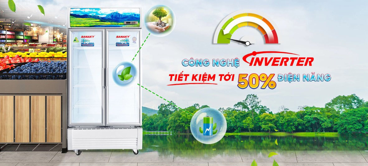 Tủ mát Sanaky VH-1009HP3 900 lít vận hành êm ái, tiết kiệm điện năng