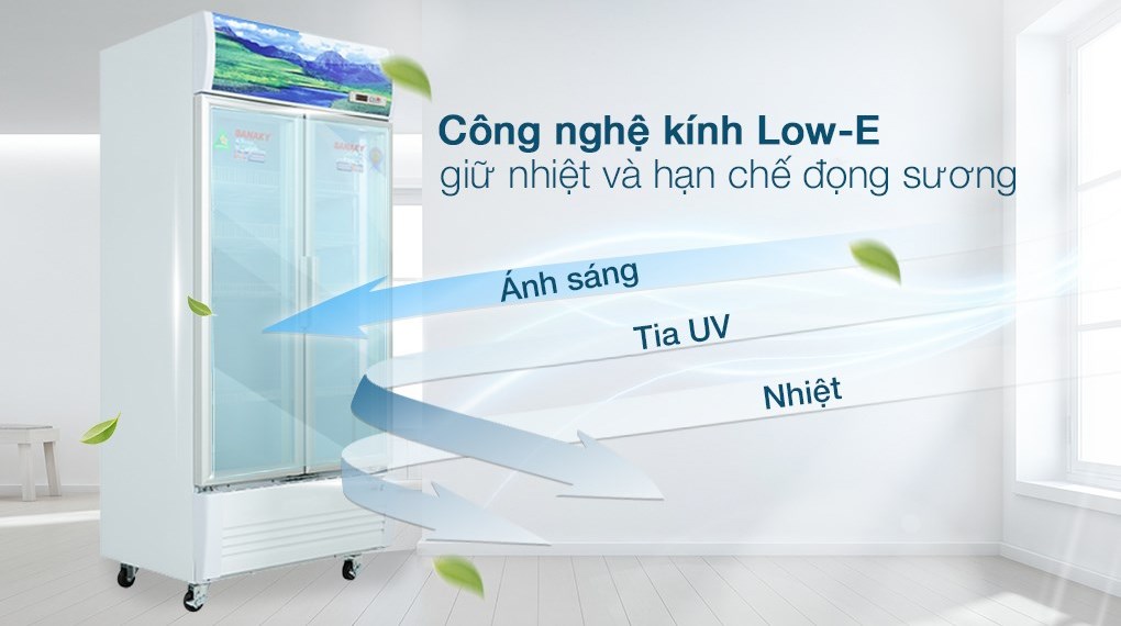 Tủ mát Sanaky VH-8009HP3 Inverter trưng bày thực phẩm đẹp mắt