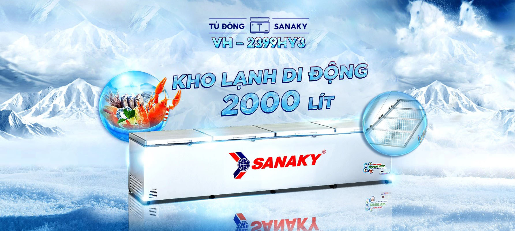 Các dòng tủ đông Sanaky phổ biến