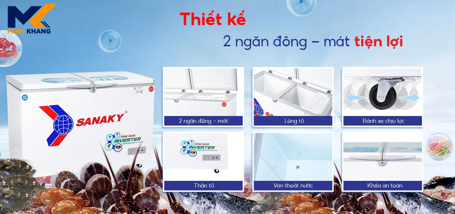Thiết kế đẹp mắt, thuận tiện bảo quản