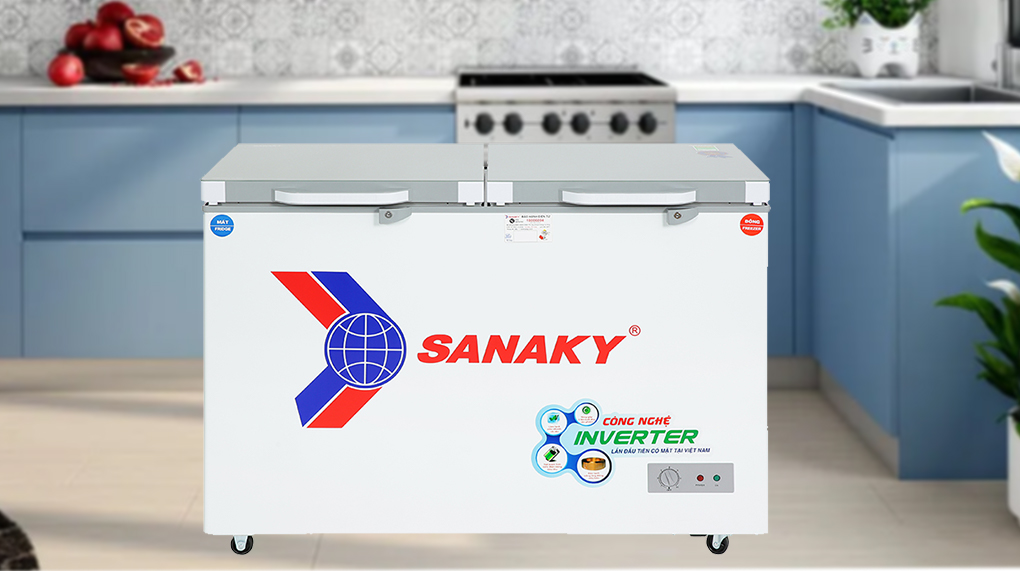 Tủ đông Sanaky VH-3699W4K 260 lít thiết kế sang trọng, tăng thẩm mĩ cho không gian